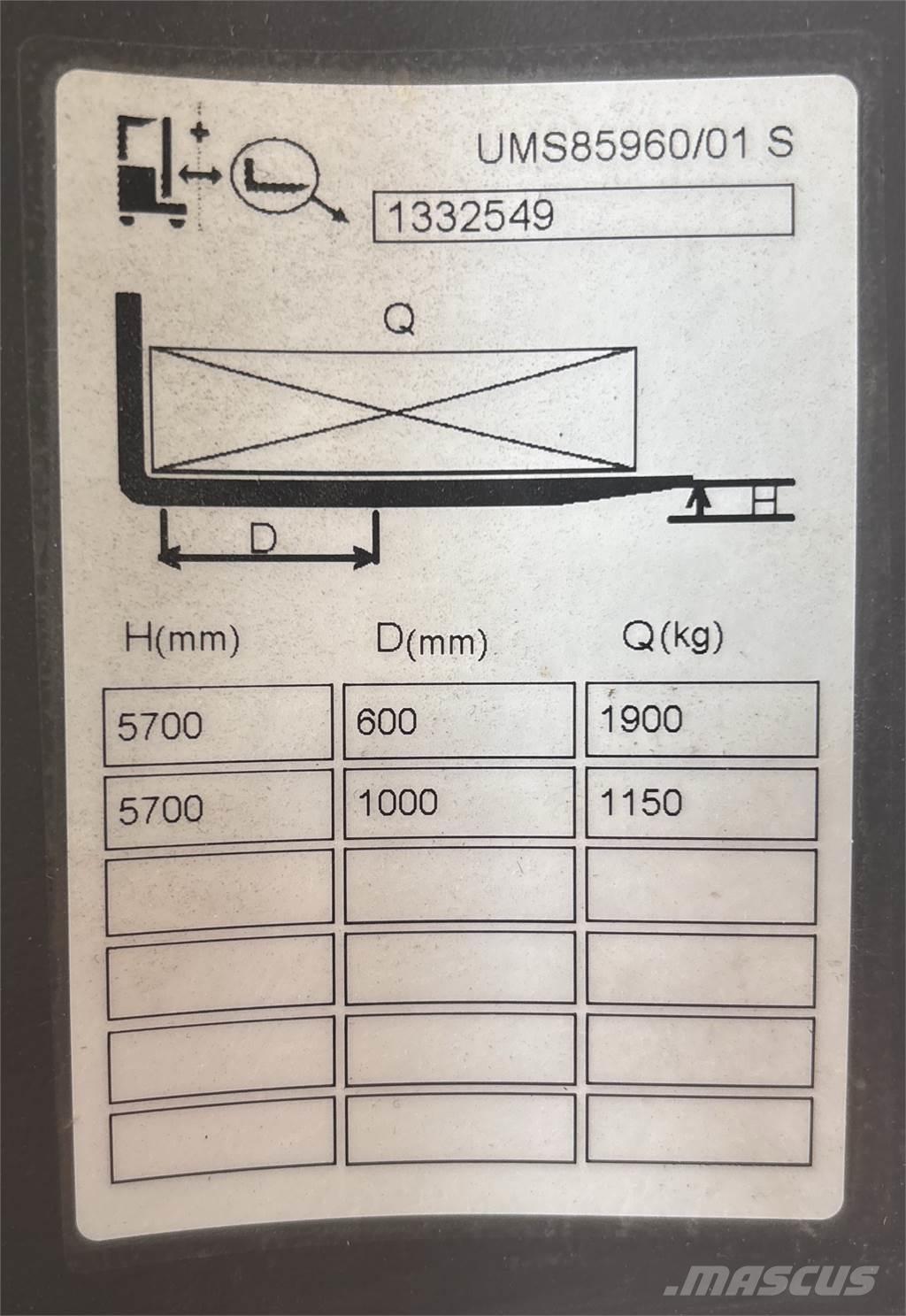Atlet UMS200 Chariot à mât rétractable