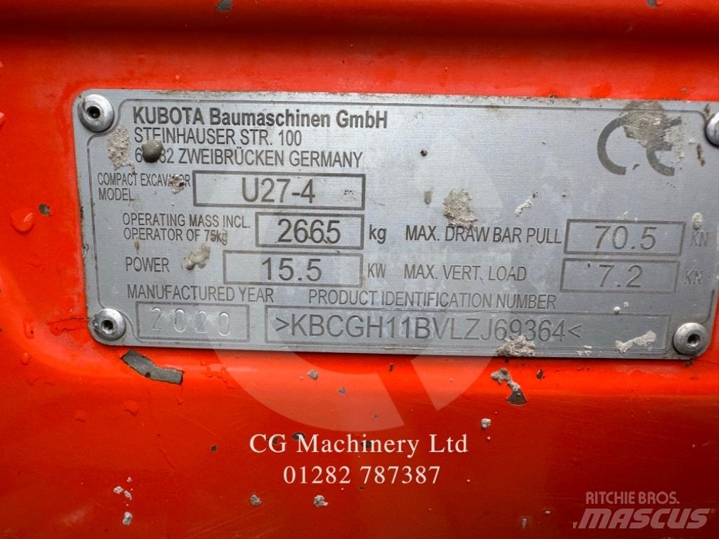 Kubota U 27-4 Mini pelle < 7t