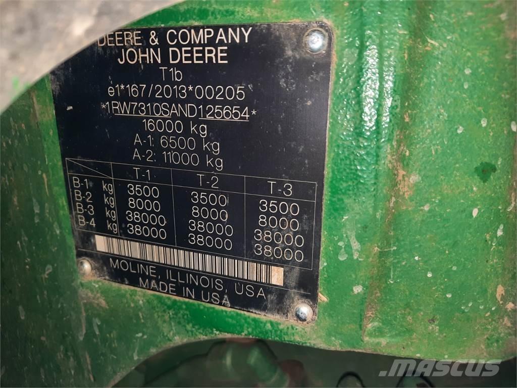 John Deere 7r310 Tracteur