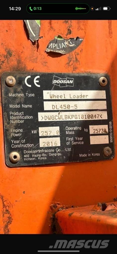 Doosan DL 450-5 Chargeuse sur pneus