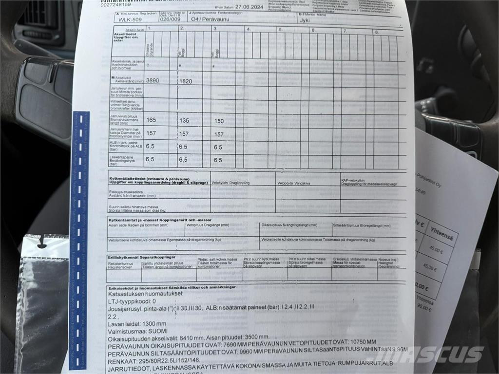 Jyki V 31-SL Remorque ridelle