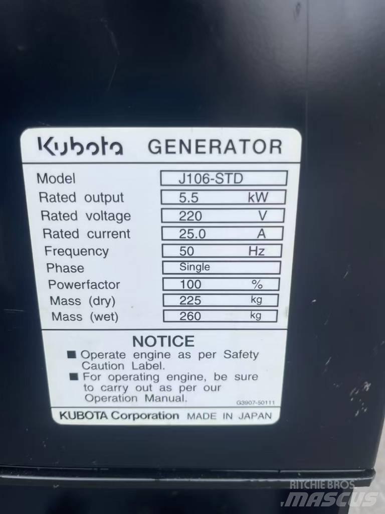 Kubota J106 Générateurs diesel