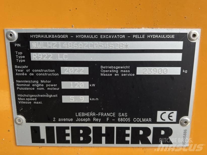 Liebherr R922 LC Pelle sur chenilles