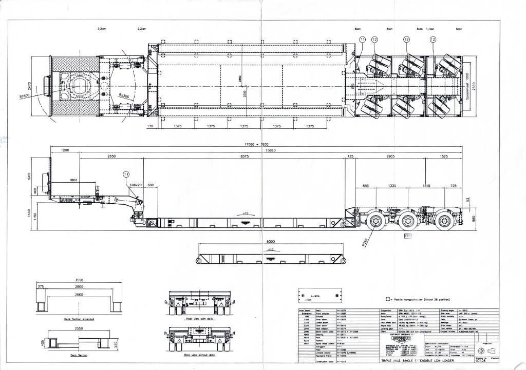 Broshuis Low loader Semi remorque surbaissée