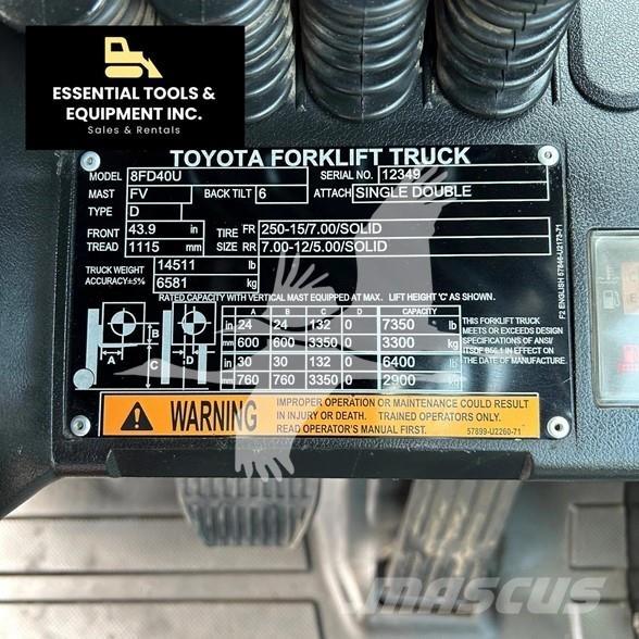 Toyota 8FD40U Chariots diesel