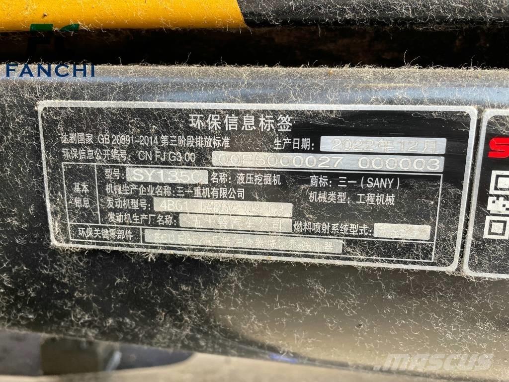 Sany 135c Pelle sur chenilles