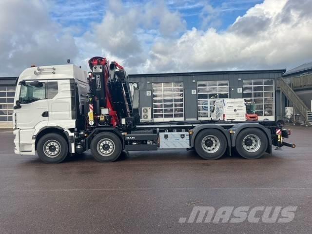 MAN TGX / TGS chassi Camion plateau ridelle avec grue