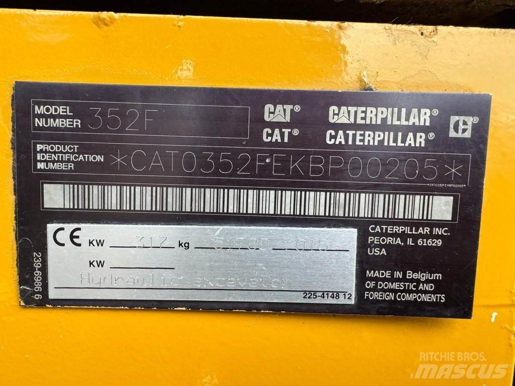 CAT 352F Pelle sur chenilles