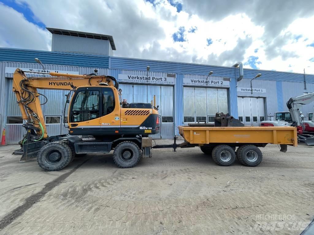 Hyundai 160W-9A Pelle sur pneus