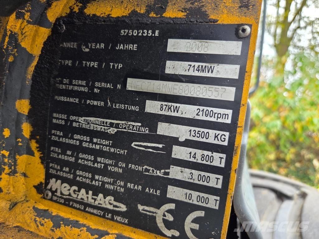 Mecalac 714 MW Pelle sur pneus