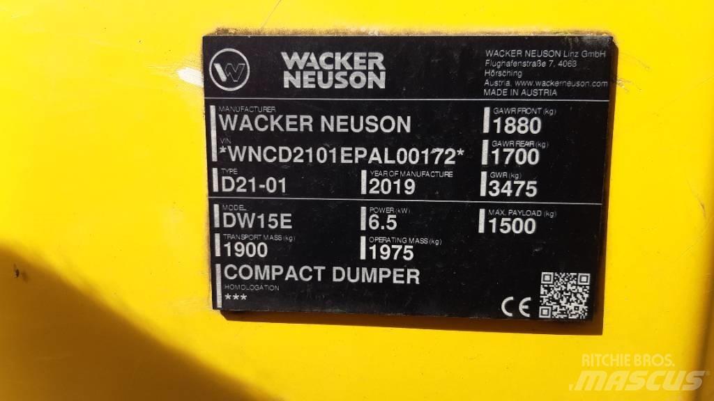 Wacker Neuson DW15e Mini tombereau