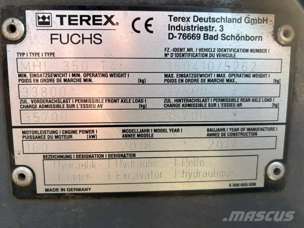 Fuchs MHL350F Pelle à déchets
