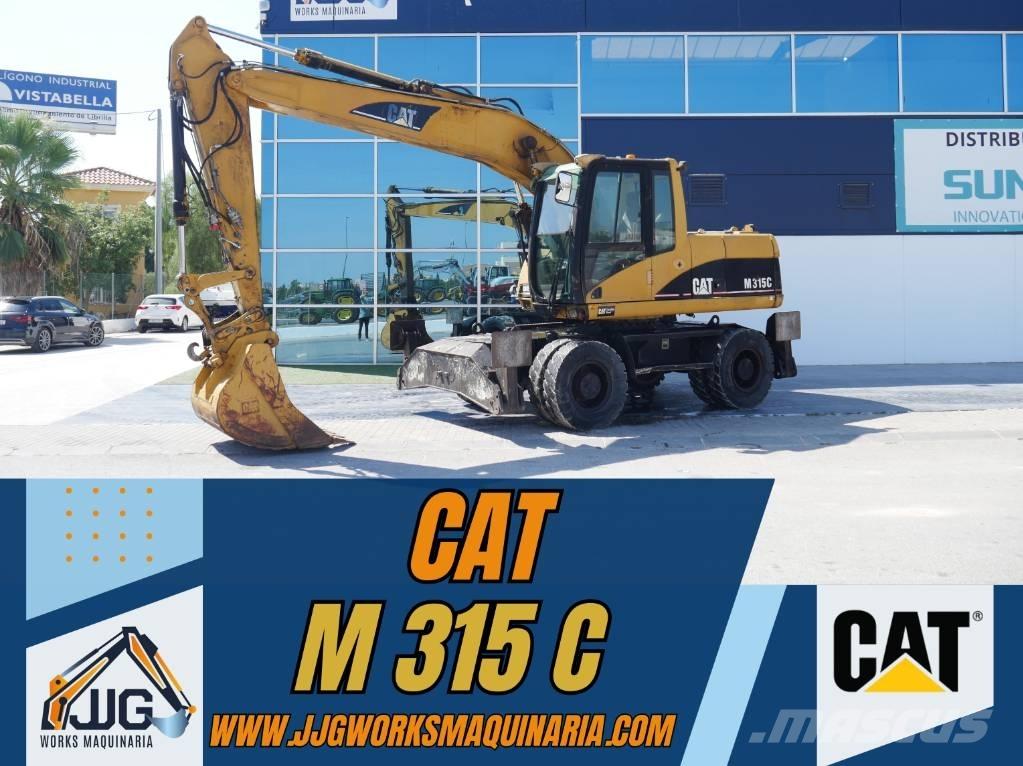 CAT M 315 C Pelle sur pneus