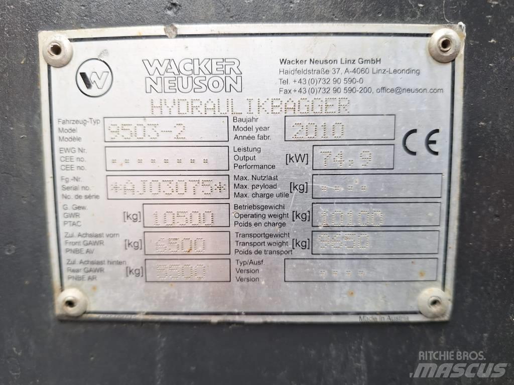 Wacker Neuson 9503-2 Pelle sur pneus