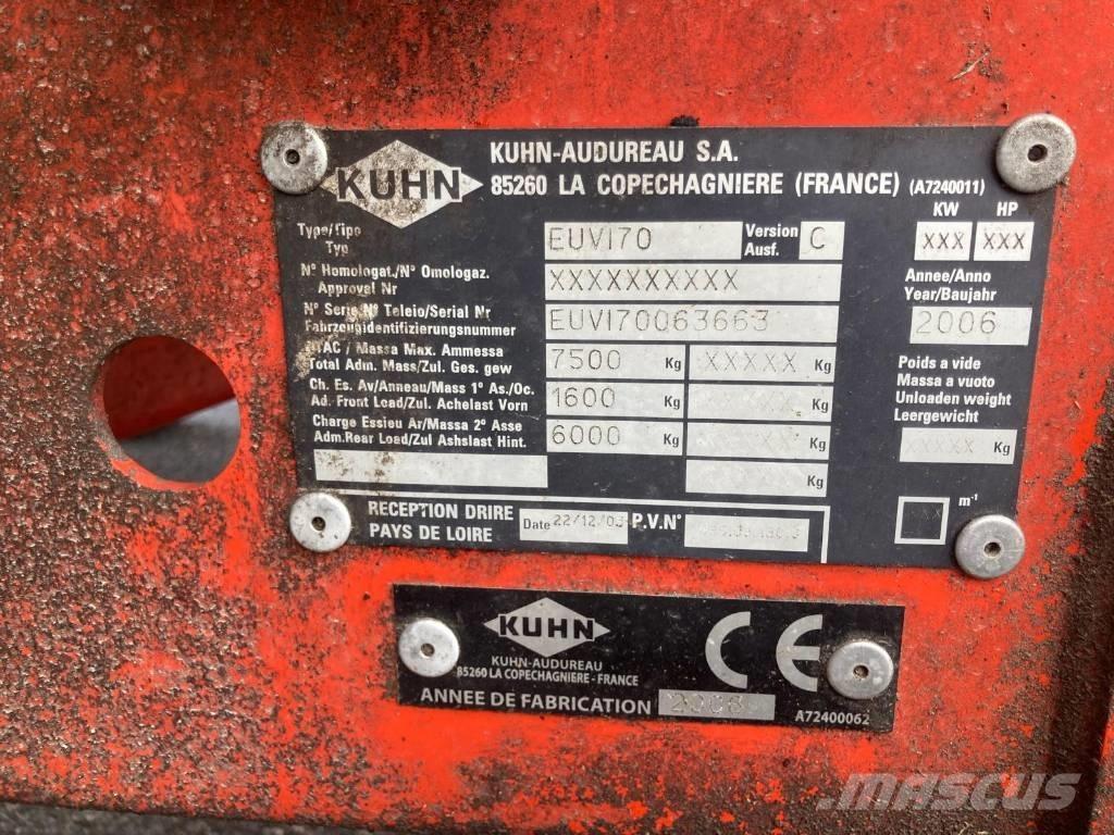 Kuhn EUROMIX 1    12m3 Bac, râtelier