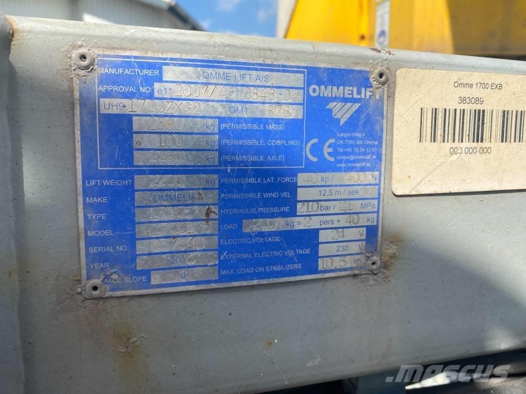Omme 1700 EBX Remorque nacelle
