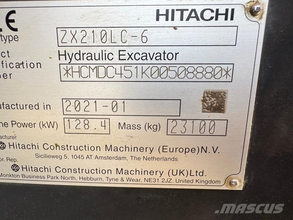 Hitachi ZX 210 LC-6 Pelle sur chenilles