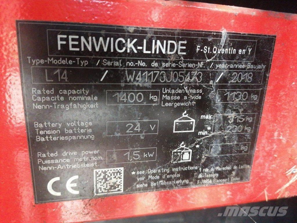 Linde L14 Gerbeur accompagnant