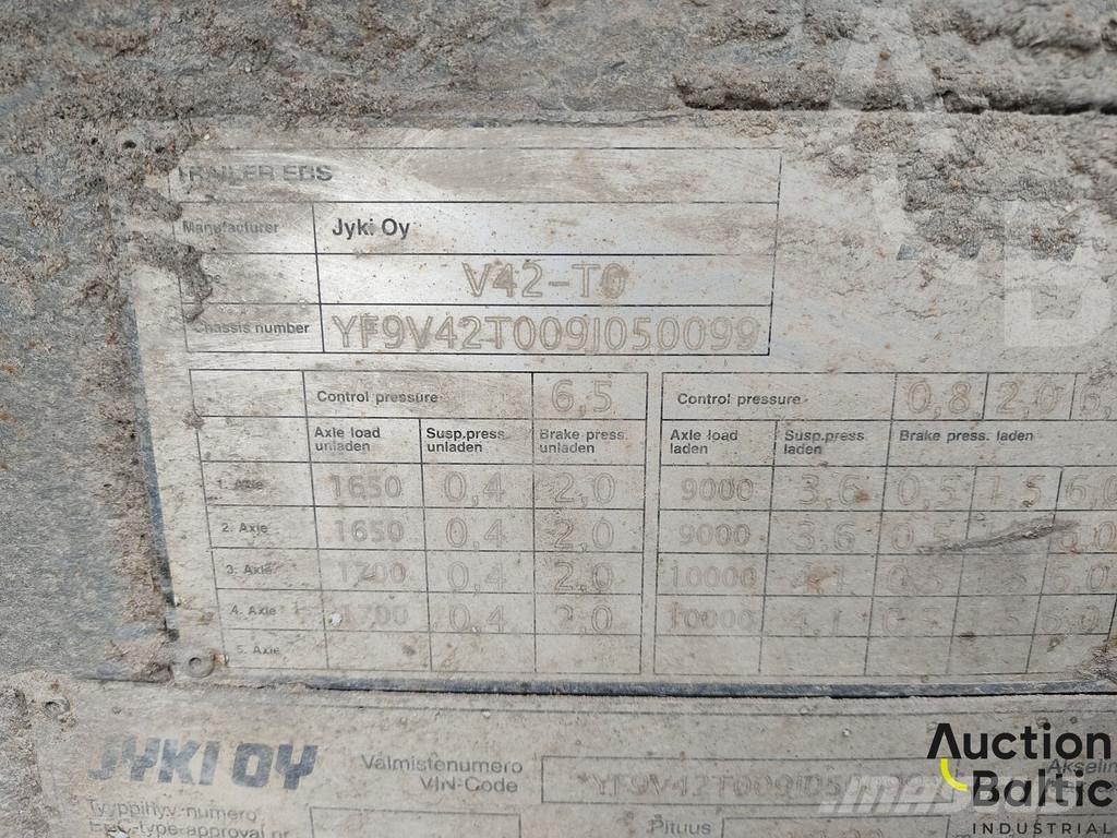 Jyki V 42 T0 Semi remorque à rideaux coulissants (PLSC)