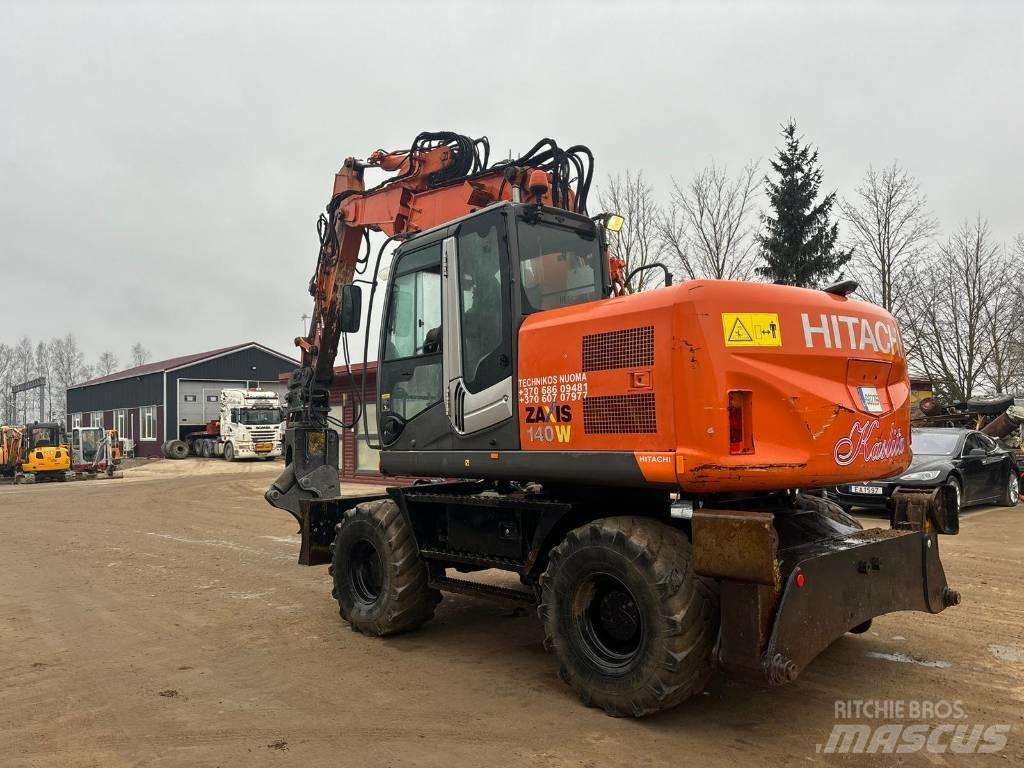 Hitachi ZX 140 W-3 Pelle sur pneus