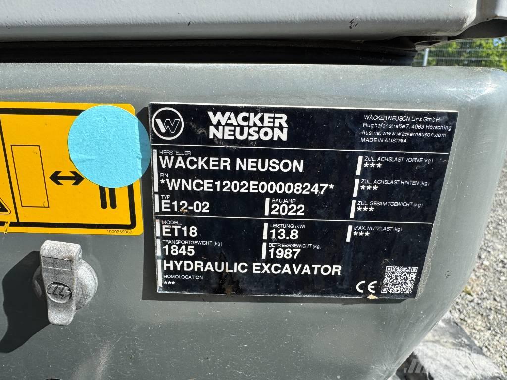 Wacker Neuson ET18 Pelle sur chenilles