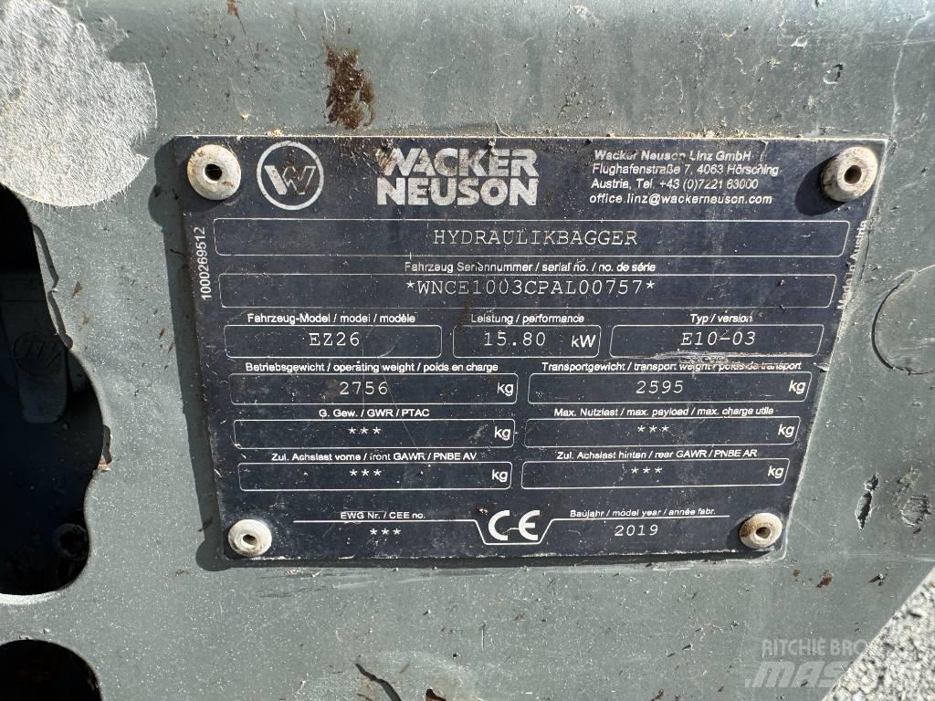Wacker Neuson EZ26 Pelle sur chenilles