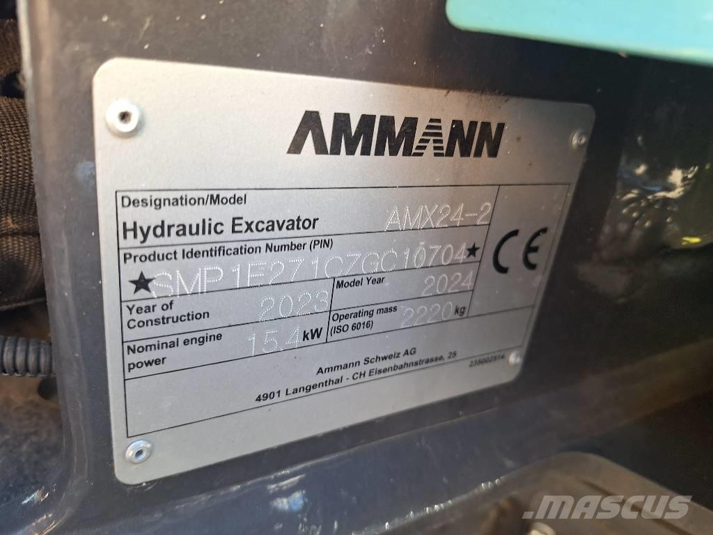 Ammann AMX24-2 Mini pelle < 7t