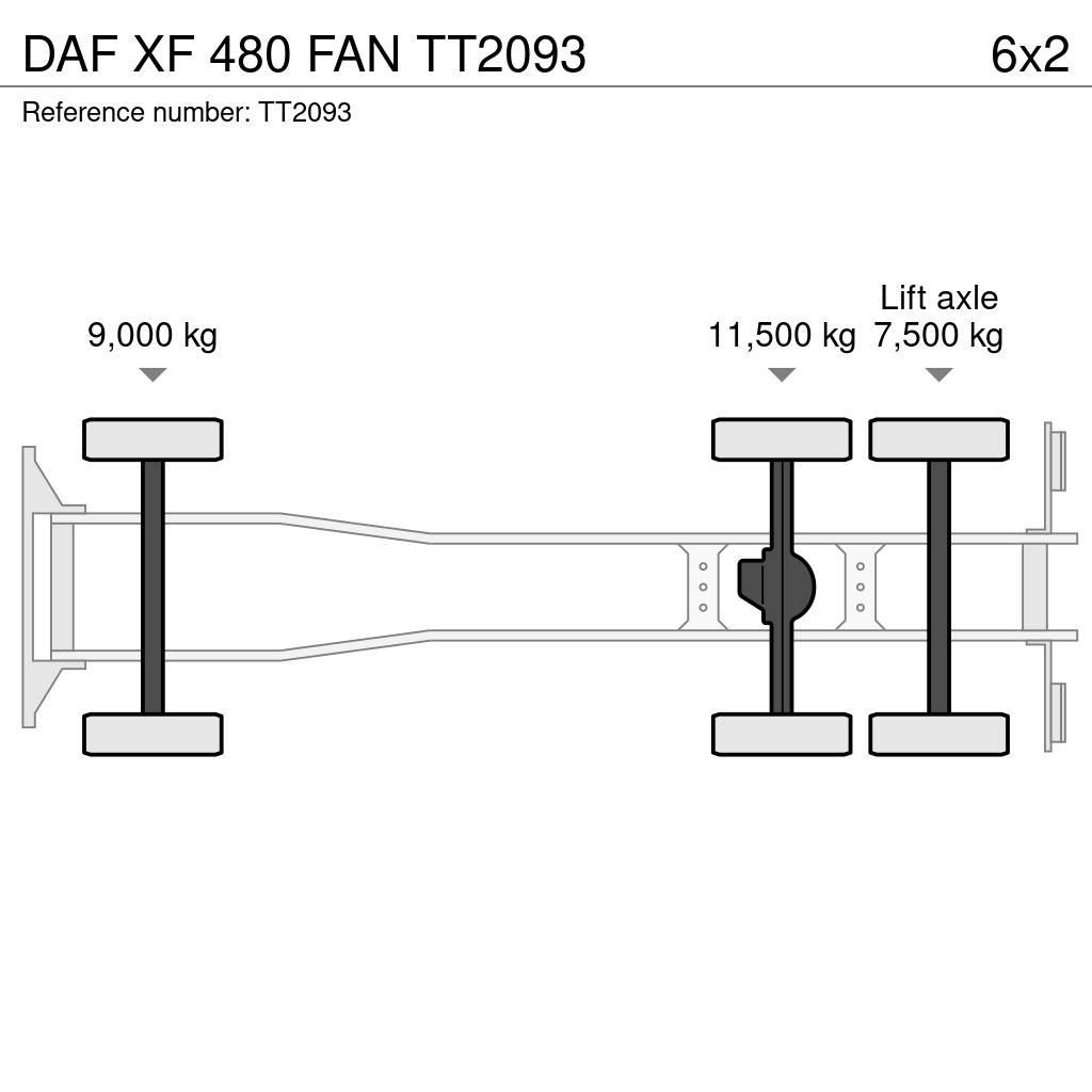 DAF XF 480 FAN Camion ampliroll