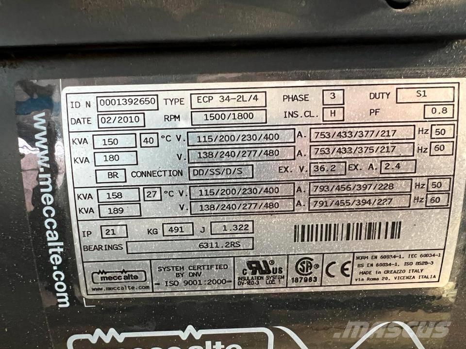  Mecc alte 85-300 KVA Autres générateurs
