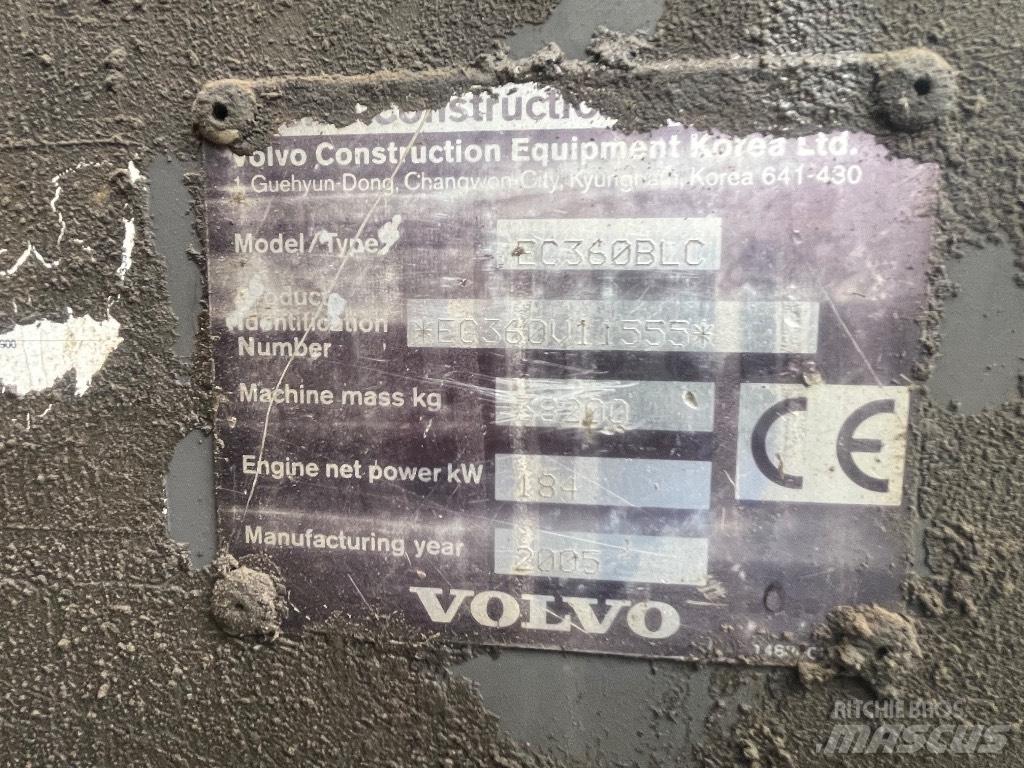 Volvo Ec360blc Pelle sur chenilles