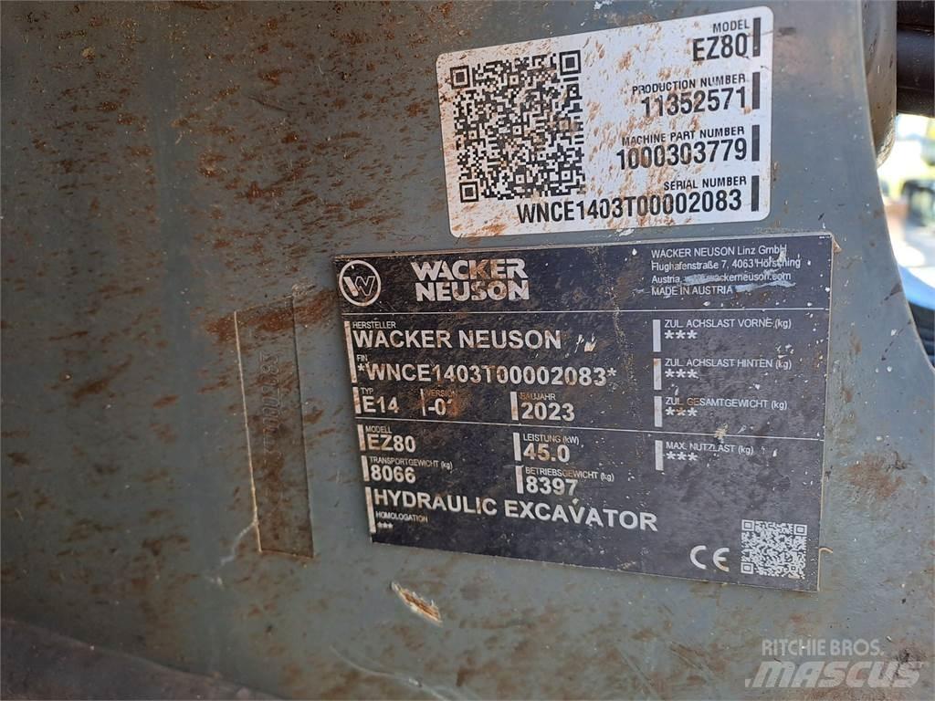 Wacker Neuson EZ80 Pelle sur chenilles