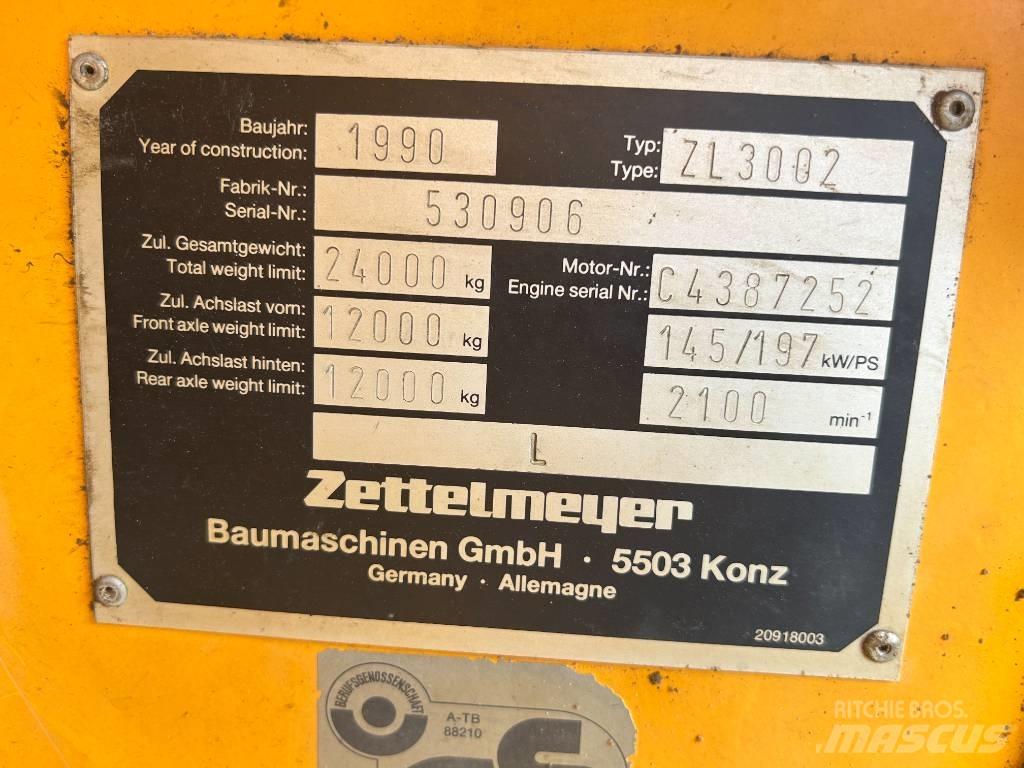 Zettelmeyer ZL 3002 Chargeuse sur pneus