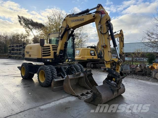 Yanmar B 95 W Pelle sur pneus