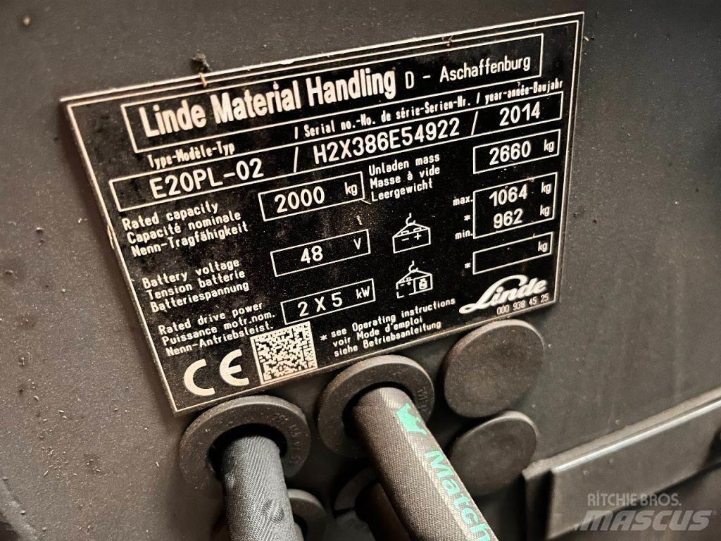 Linde E20PL-02 Chariots élévateurs électriques