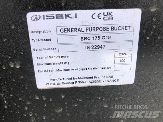 Iseki MX 1.75 BUCKET Entretien du sol - Autres