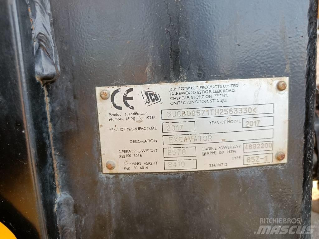 JCB 85Z-1 ECO Mini pelle 7t-12t