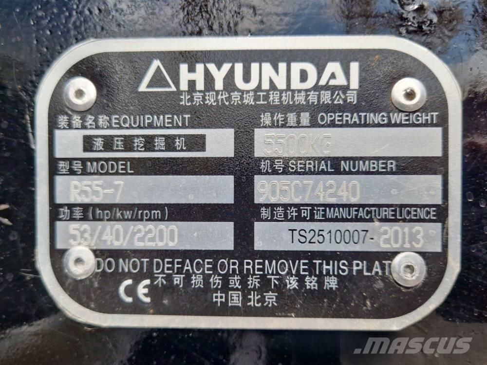 Hyundai R 155-7 Mini pelle < 7t