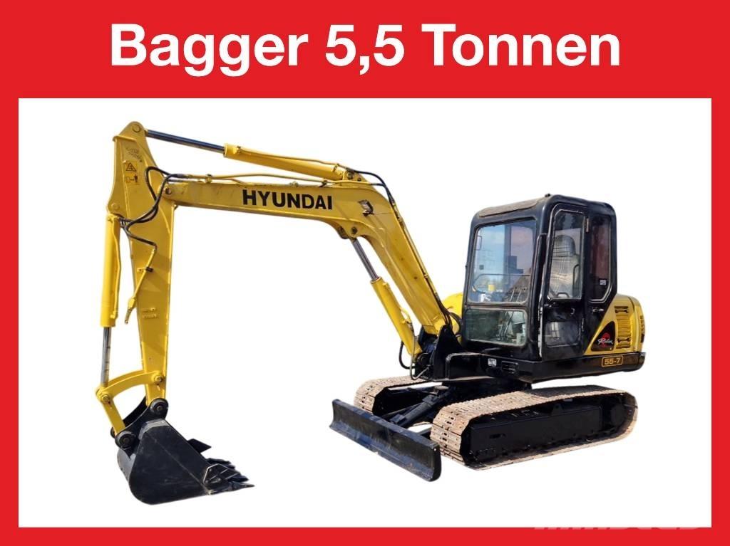 Hyundai R 155-7 Mini pelle < 7t
