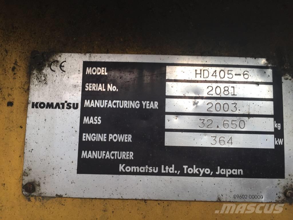 Komatsu HD 405-6 Tombereau rigide