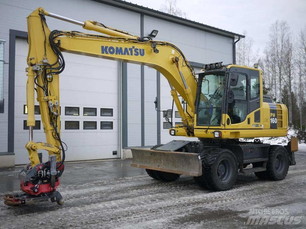 Komatsu PW 160-8 Pelle sur pneus