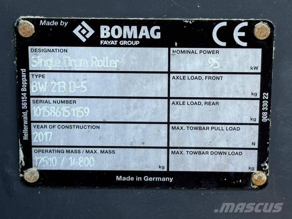 Bomag BW213D-5 Rouleaux monocylindre