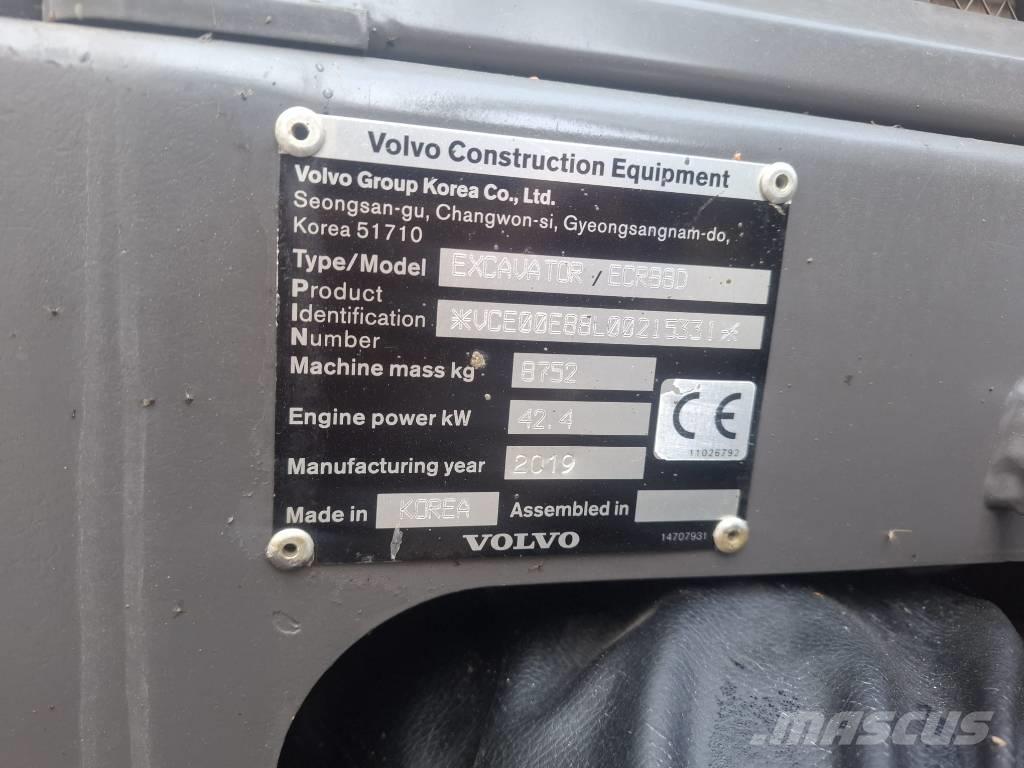 Volvo ECR 88 D Mini pelle 7t-12t