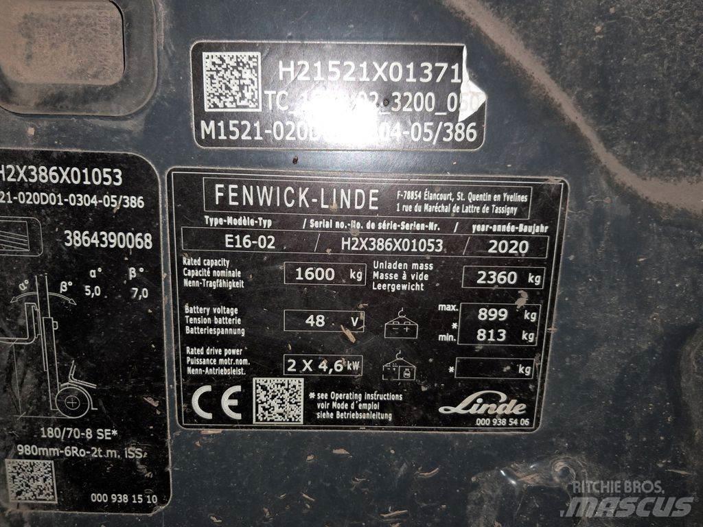 Linde E16-02 Chariots élévateurs électriques