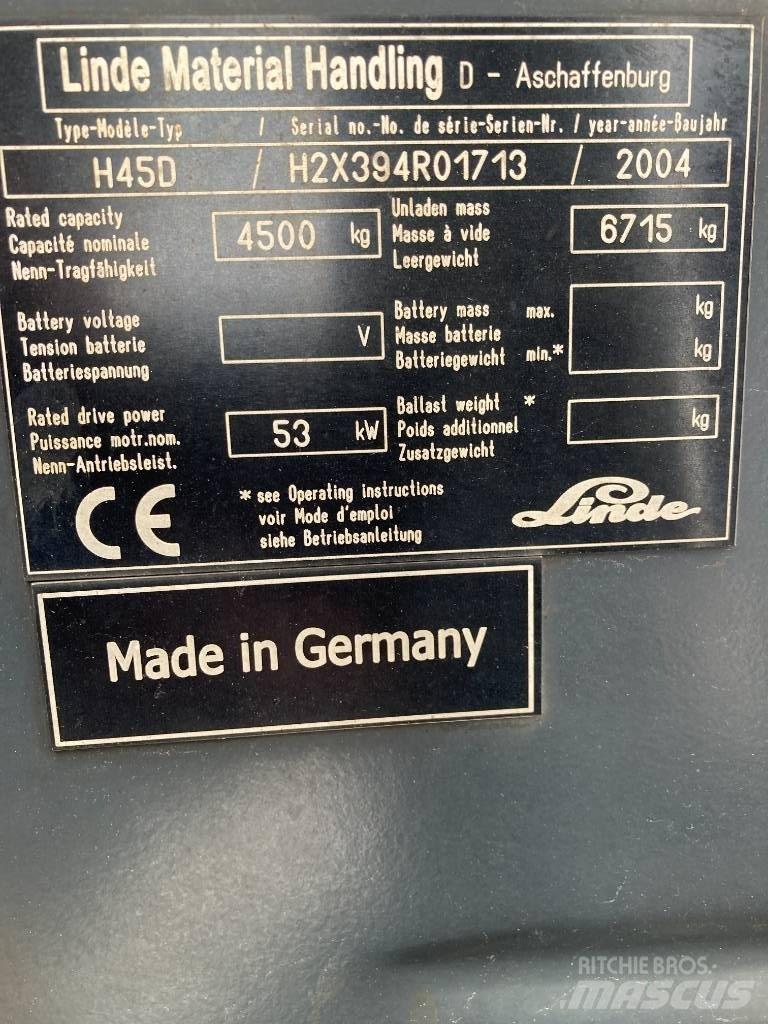 Linde H45D/394-01 Chariots diesel