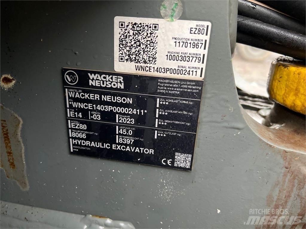 Wacker Neuson EZ80 Pelle sur chenilles