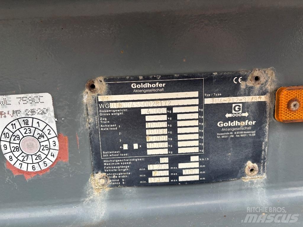 Goldhofer Tieflader Remorque surbaissée