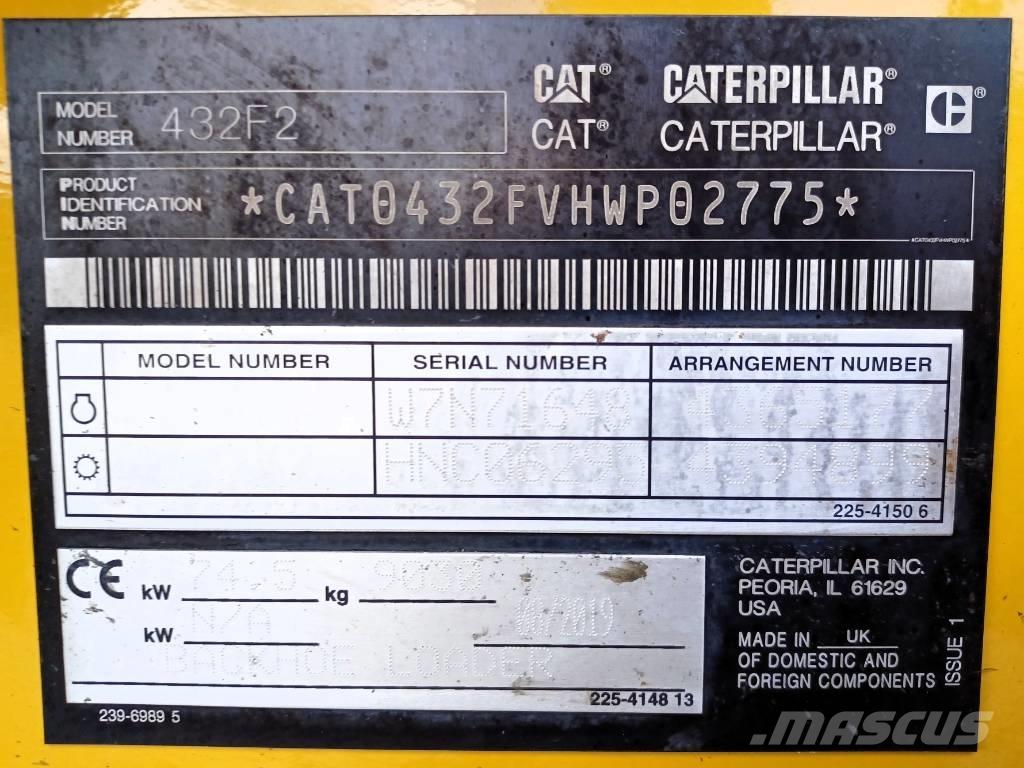 CAT 432 F Tractopelle