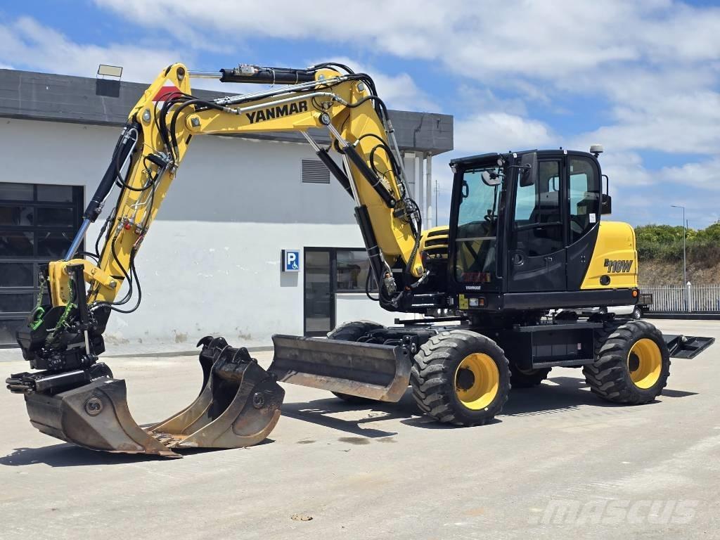 Yanmar B 110 W Pelle sur pneus