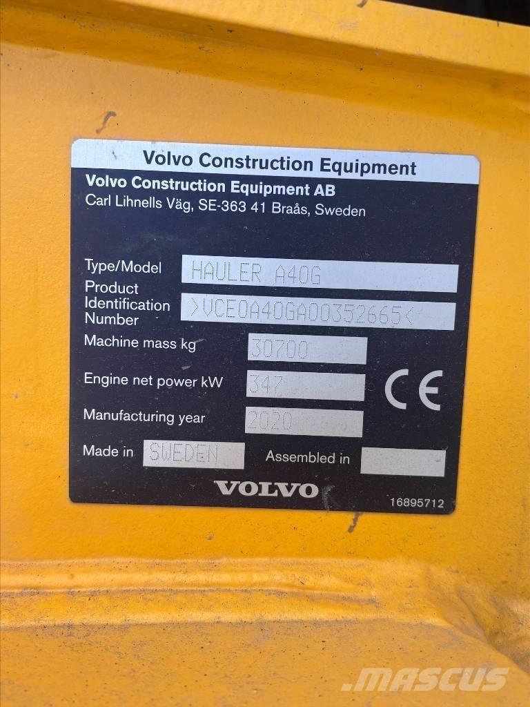 Volvo A40G Tombereau articulé