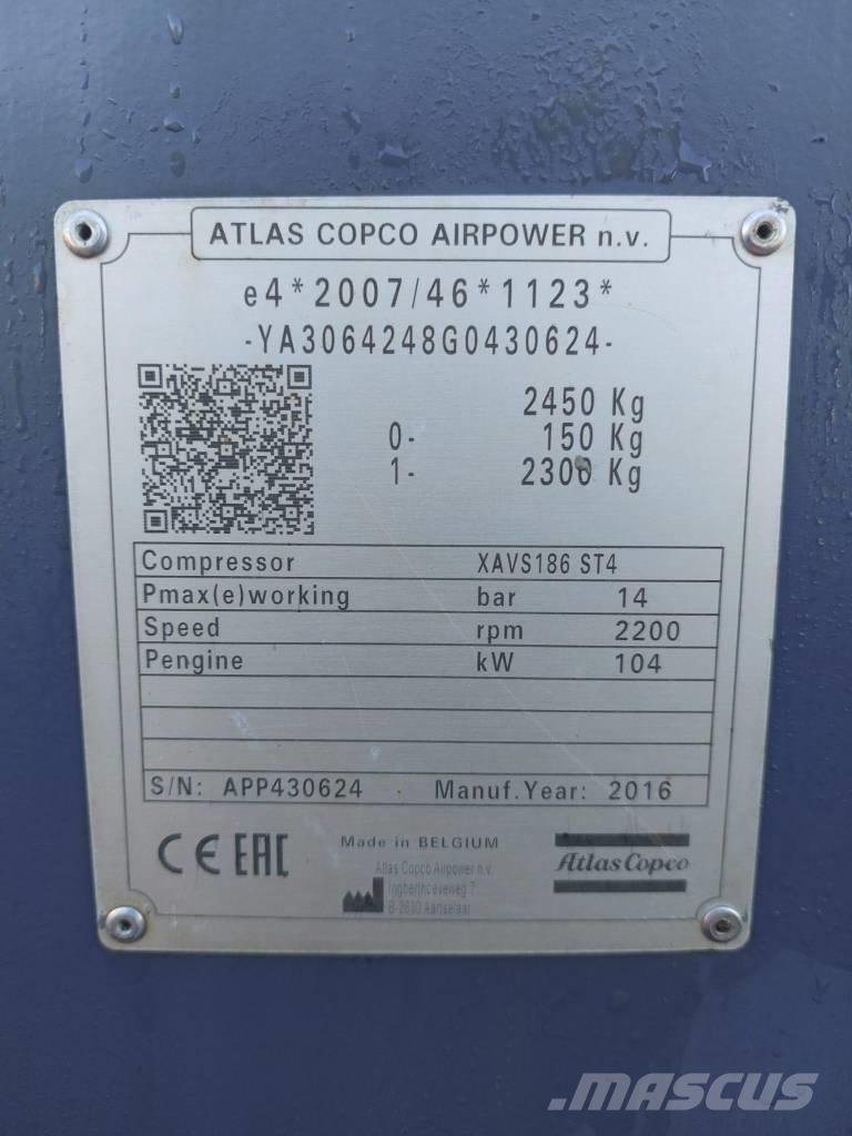 Atlas Copco XAVS186 Compresseur